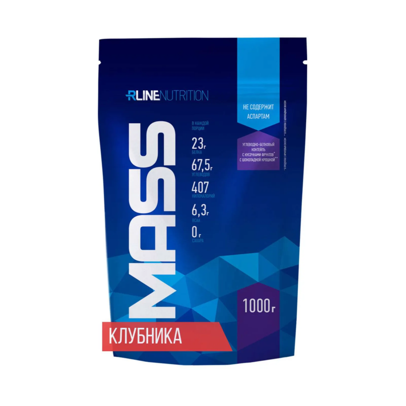 Гейнер RLine Mass (пакет) 1000 г