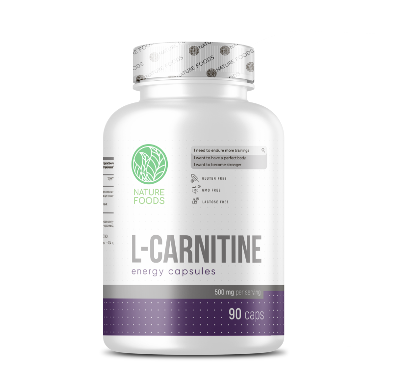 Карнитин Nature Foods L-Carnitine 500 мг 90 капсул