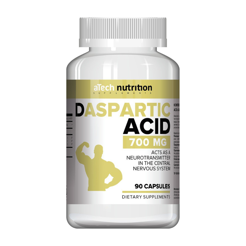 Д-аспарагиновая кислота DAA 700 мг aTech Nutrition 90 капсул