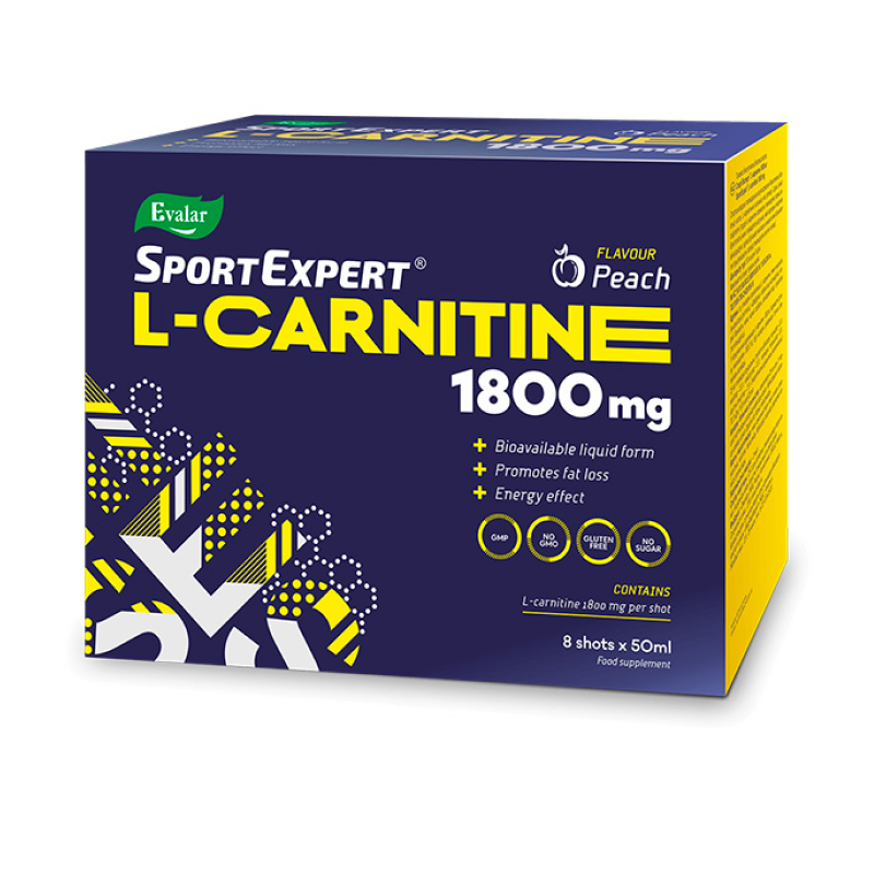 Карнитин SportExpert L-Carnitine 1800 мг 50 мл 8 штук