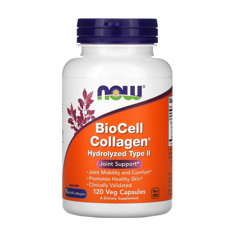 Коллаген NOW BioCell Collagen Hydrolyzed Type II 120 капсул