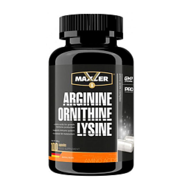 Аргинин Maxler Arginine-Ornitine-Lysine 100 капсул