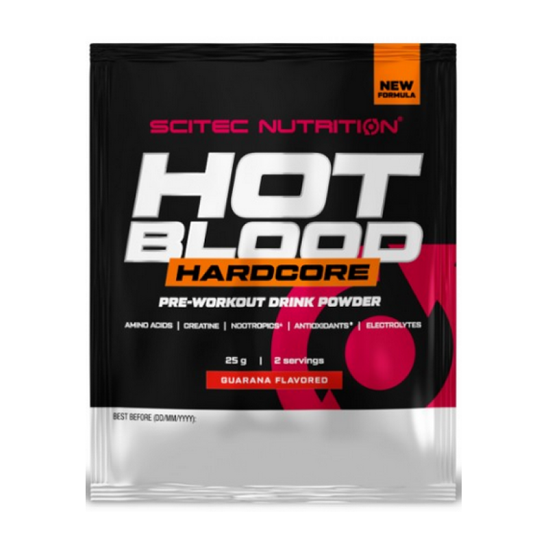 Предтренировочный комплекс Scitec Hot Blood Hardcore 25 г