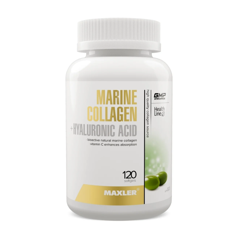 Коллаген Marine Collagen + Hyaluronic Acid Maxler 120 капсул