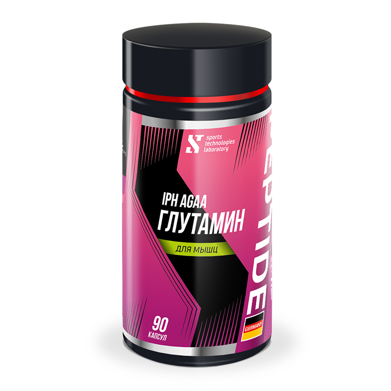 Глютамин пептид STL IPH AGAA Глутамин для мышц 90 капсул