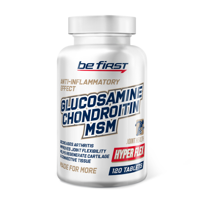 Комплекс для связок и суставов Be First Glucosamine MSM 60 таблеток