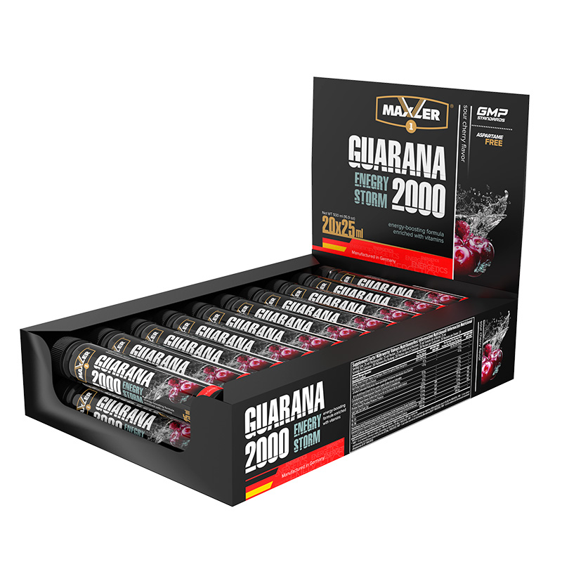 Энергетик Maxler Guarana Energy Storm 2000 25 мл 20 ампул