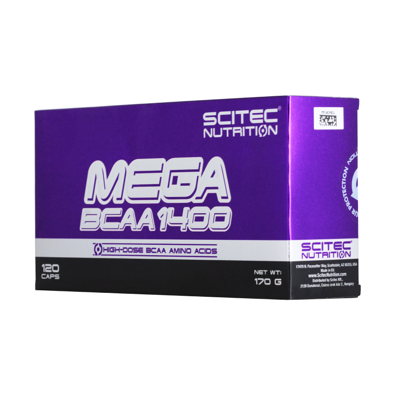 Аминокислоты Scitec Nutrition Mega BCAA 1400 120 капсул