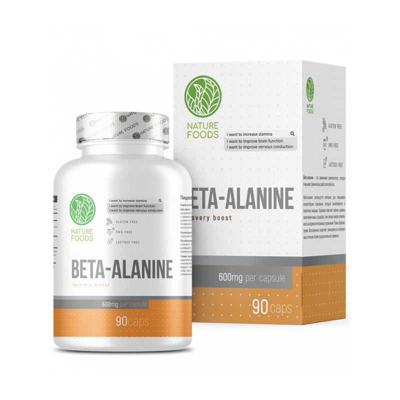 Бета-аланин Nature Foods Beta Alanine 90 капсул