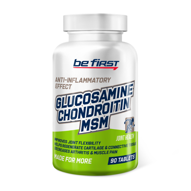 Комплекс для связок и суставов Be First Glucosamine Chondroitin MSM 90 таблеток