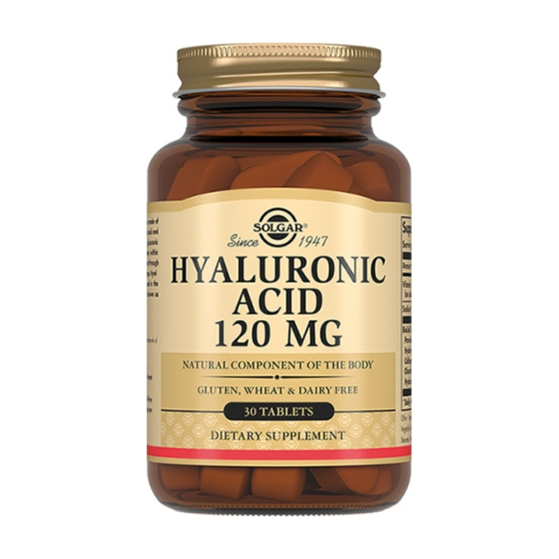 Комплекс гиалуроновой кислоты и коллагена Solgar Hyaluronic Acid Collagen Complex 30 таблеток