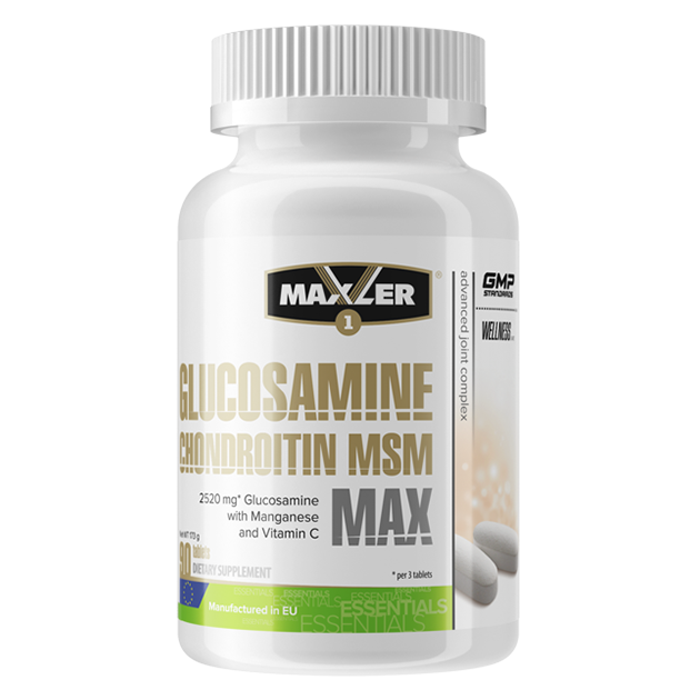 Комплекс для связок и суставов Maxler Glucosamine-Chondroitin-MSM MAX 90 таблеток