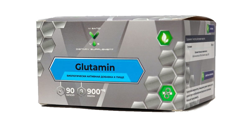 Аминокислоты Vi Sano Glutamin 900 мг 90 капсул