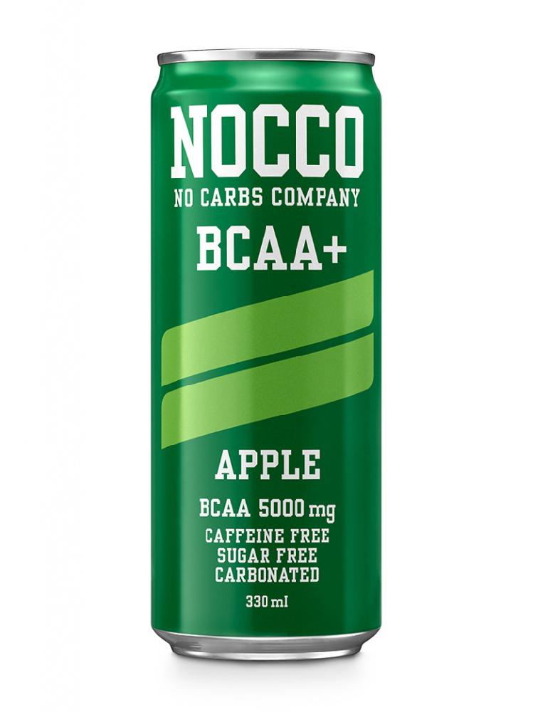 Напиток газированный NOCCO BCAA+ Apple без кофеина, без сахара, 330 мл