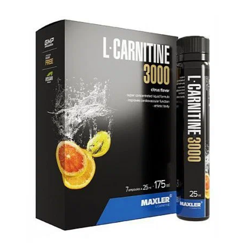 Карнитин Maxler L-Carnitine 3000 Comfortable Shape 25 мл 7 шт