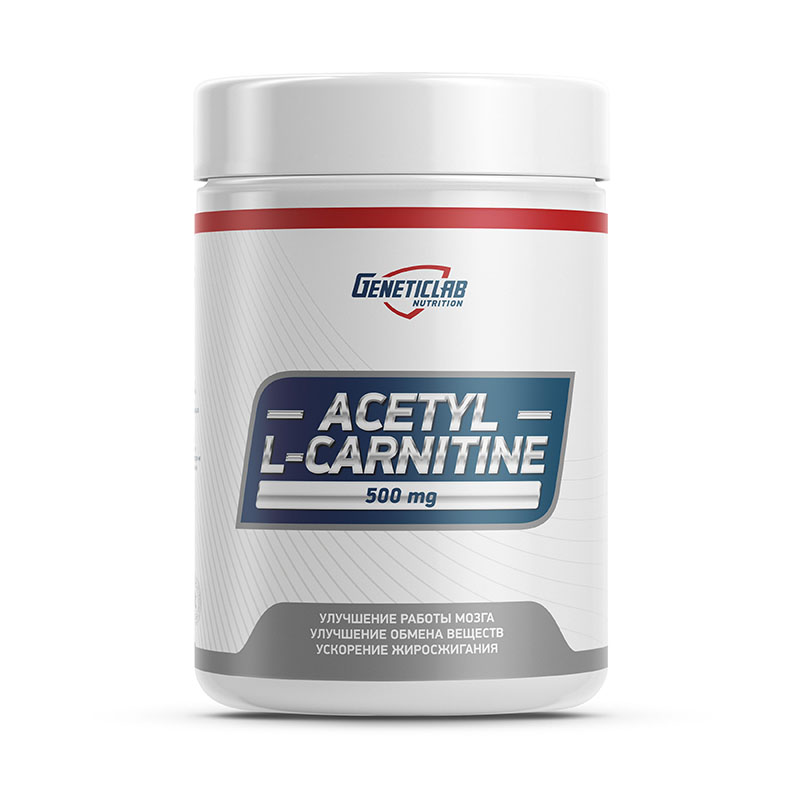 Карнитин Geneticlab Nutrition Acetyl L-Carnitine 500 мг 60 капусул