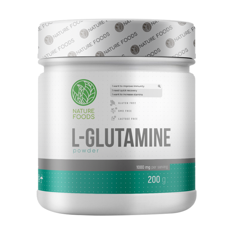 Глютамин Nature Foods Glutamine 200 г