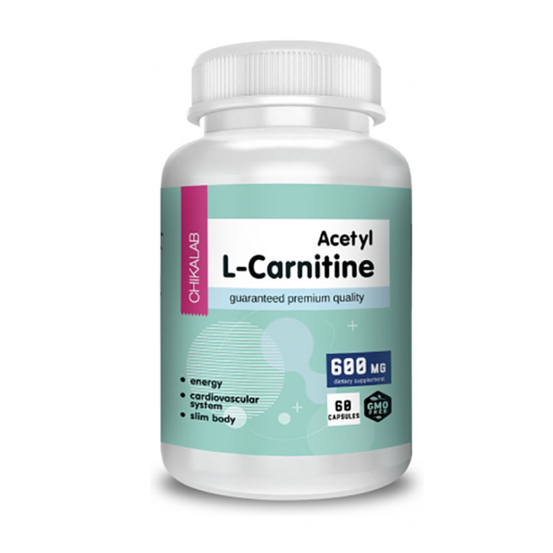 Карнитин Chikalab Acetyl L-Carnitine 600 мг 60 капсул