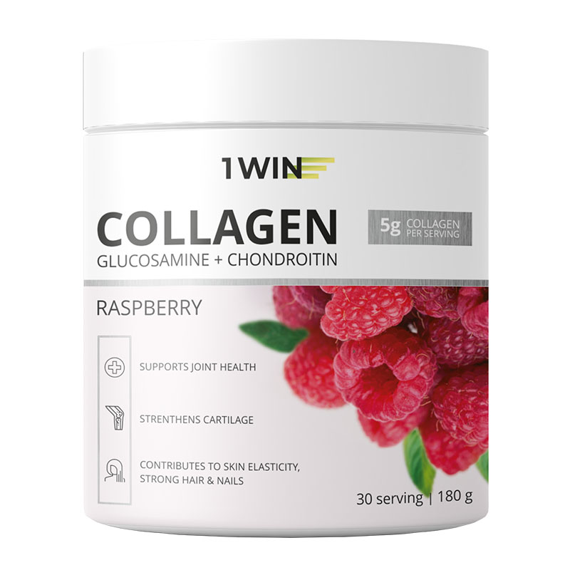 Коллаген 1WIN Collagen, Glucosamine + Chondroitin, 180 г
