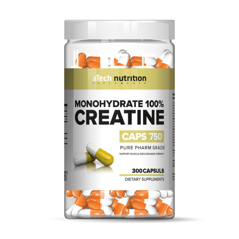 Креатин aTech Nutrition Creatine Monohydrate 100% 300 капсул