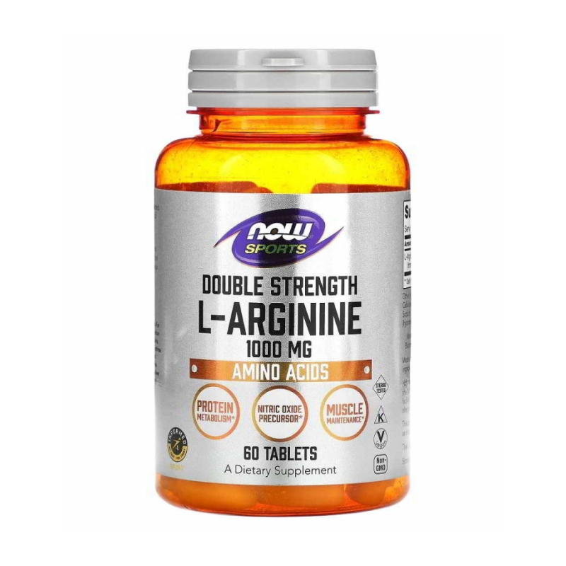 Аргинин NOW L-Arginine 1000 мг 60 таблеток