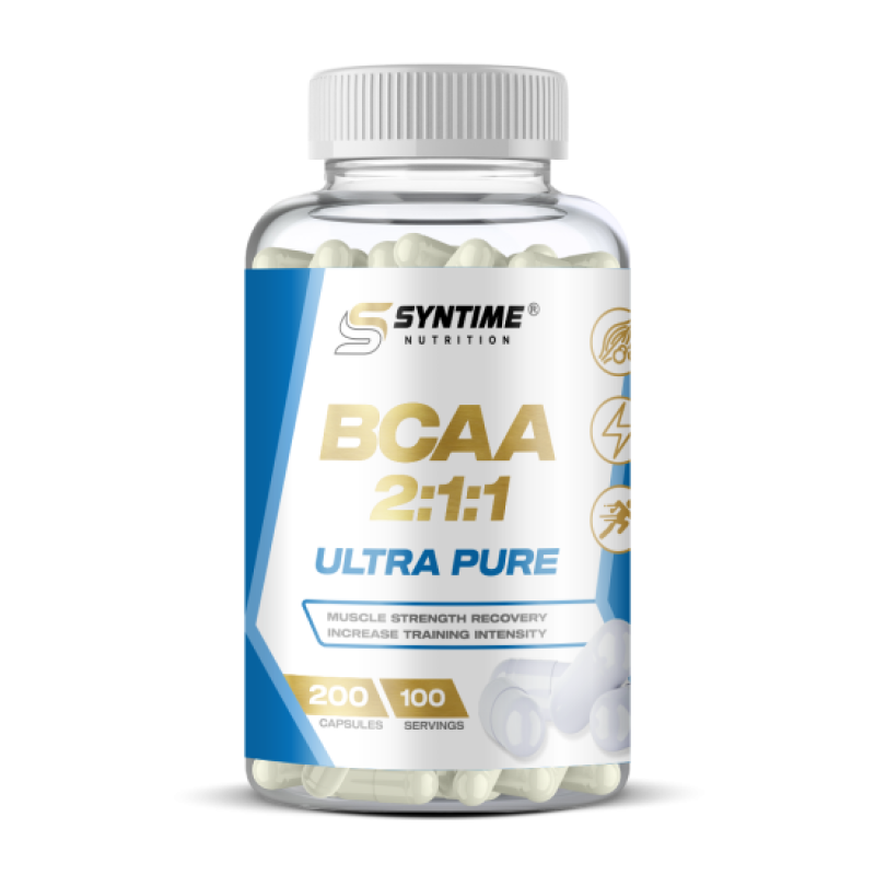 Аминокислоты Syntime Nutrition BCAA 2:1:1 200 капсул