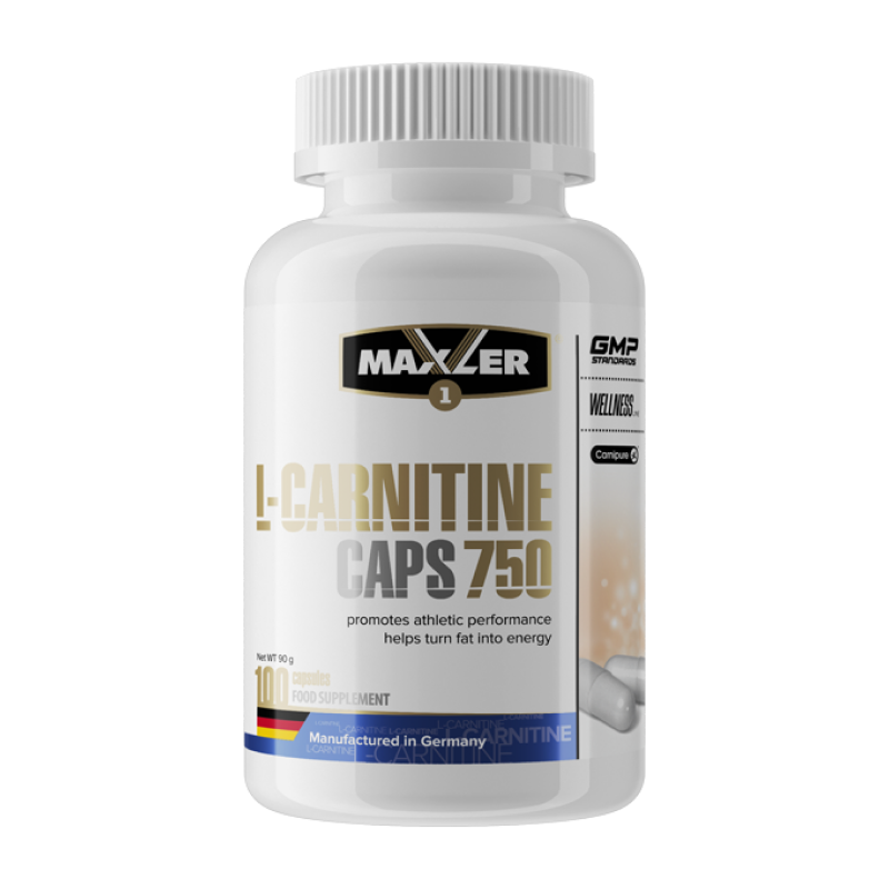 Карнитин Maxler L-Carnitine Caps 750 100 капсул