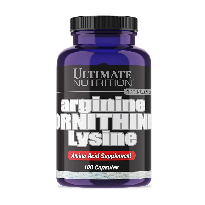 Аминокислоты Arginine/Ornithine/Lysine Ultimate Nutrition 100 капсул