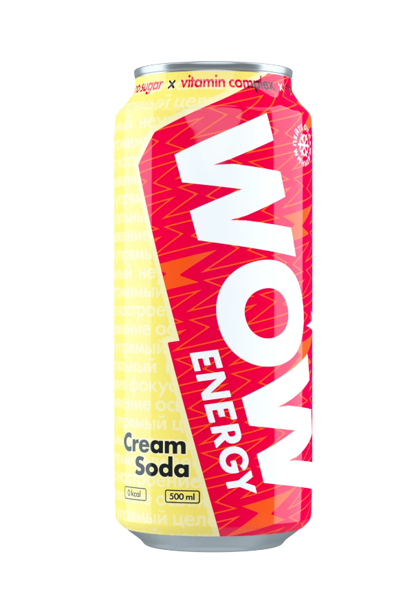 Энергетический напиток Wow Energy без сахара 500 мл