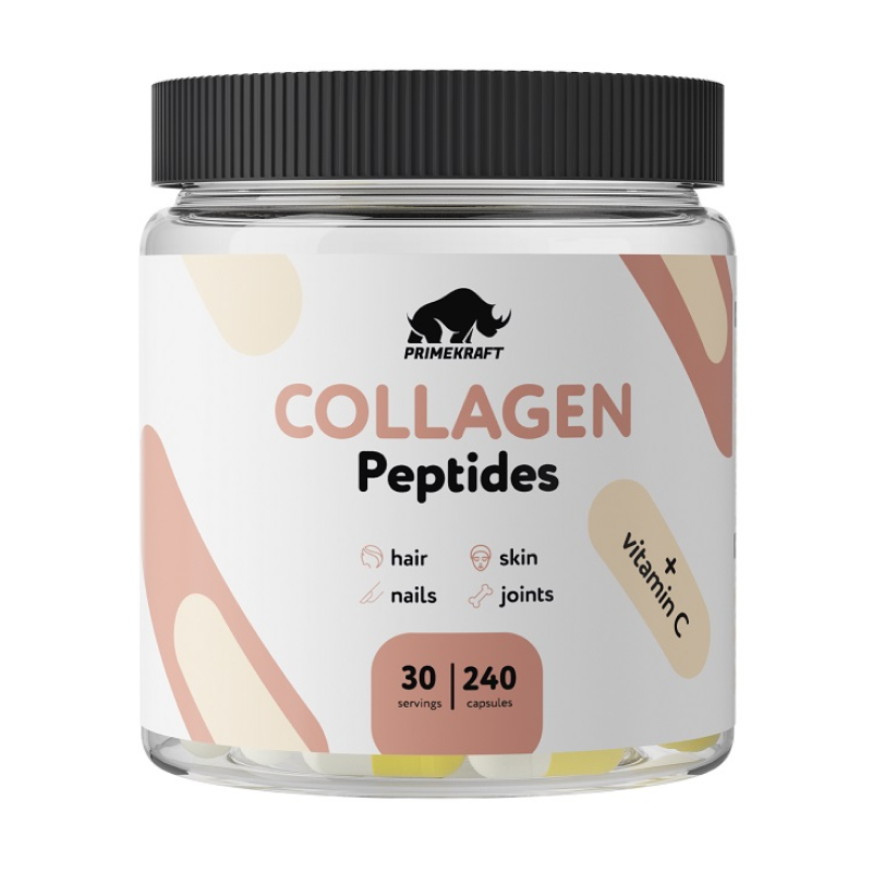 Коллаген Prime-Kraft Hydrolyzed Collagen 240 капсул