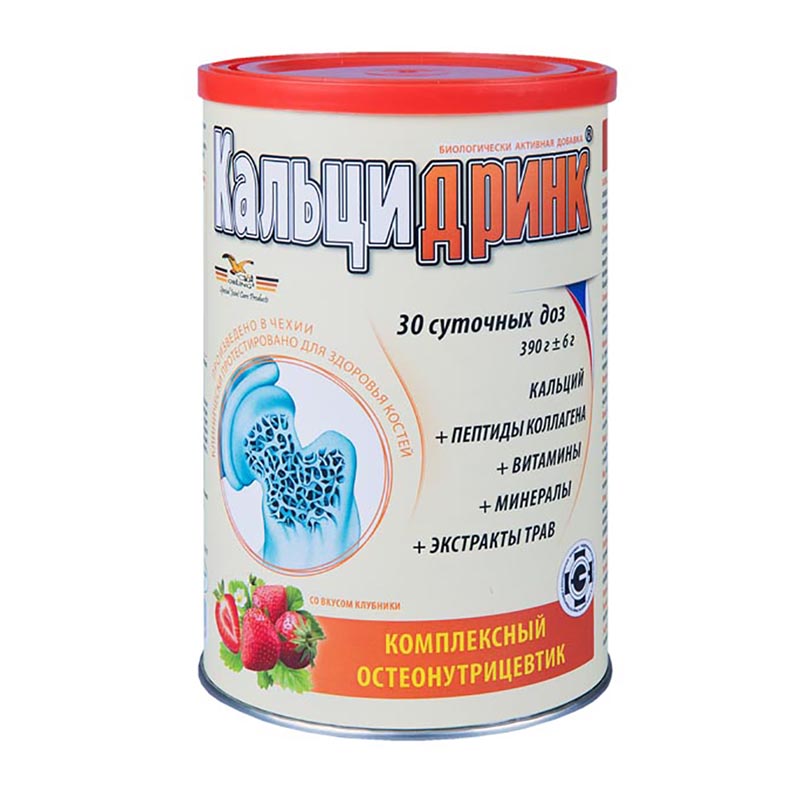 Комплекс с коллагеном и кальцием Кальцидринк 390 г