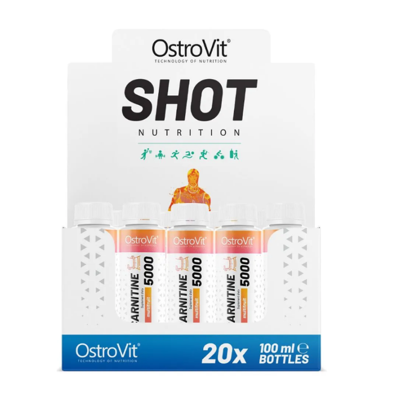 Карнитин Ostrovit L-carnitine 5000 Shot 100 мл 20 шт