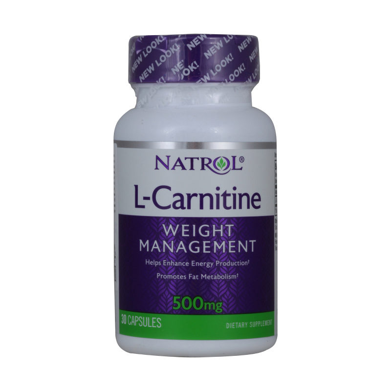 Карнитин Natrol L-Carnitine 500mg 30 капсул