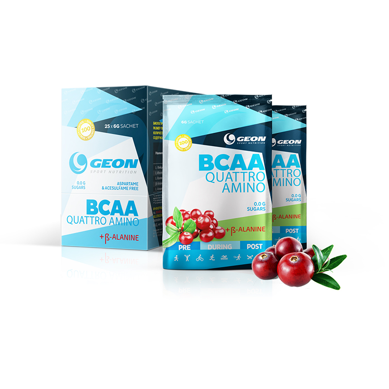 Аминокислотный комплекс GEON BCAA QUATTRO AMINO + бета-аланин 25 пакетиков