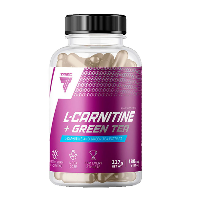 Карнитин Trec Nutrition L-Carnitine + Green Tea 180 капсул